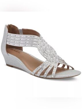 Strappy Wedge Sandals by Style & Co, 7.5
